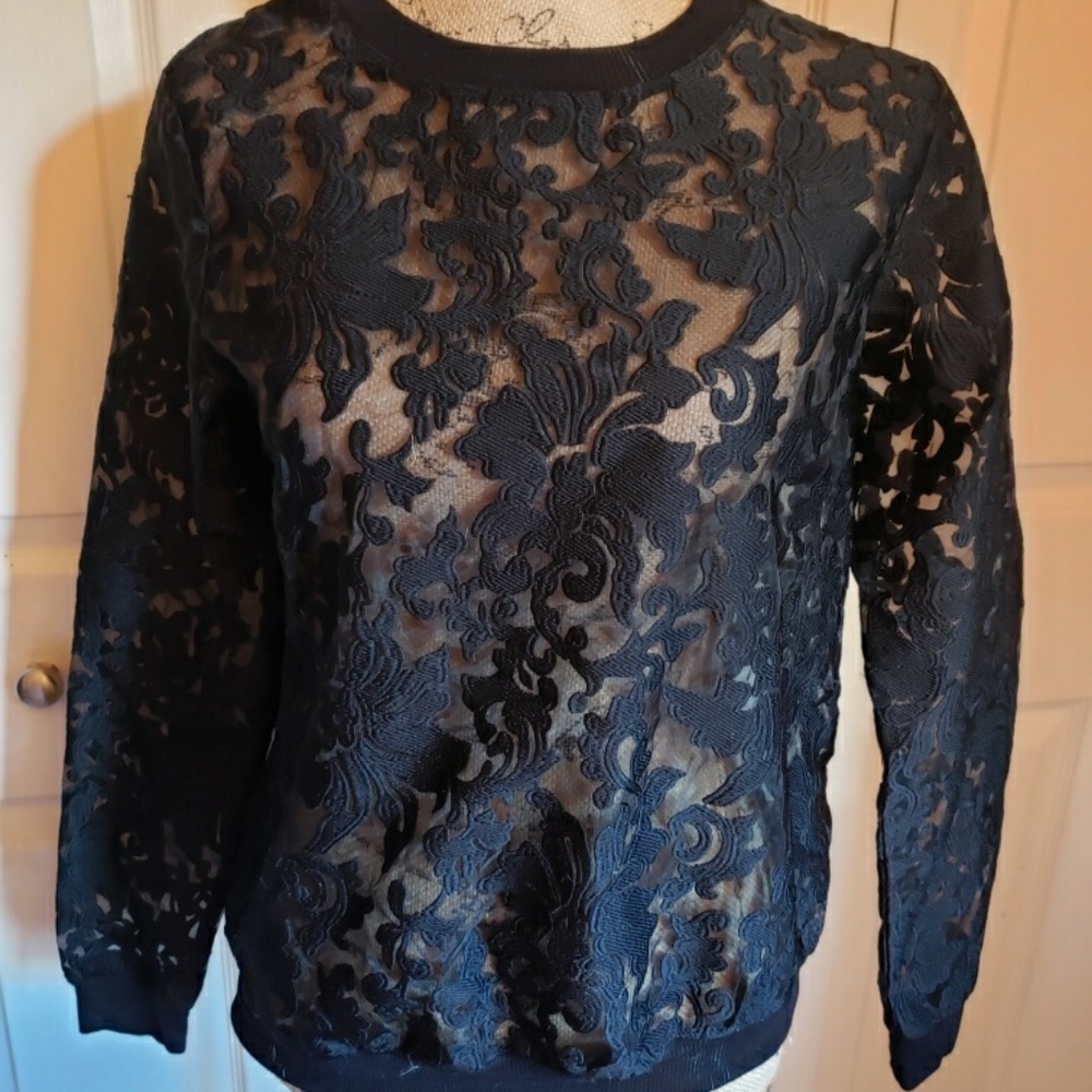 Long Sleeve Lace Top